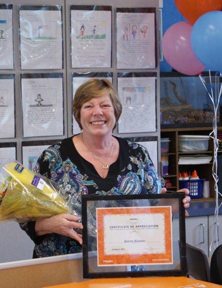 Briarwood Teacher Honored With Award and $1,000 in School Supplies Briarwood Teacher Honored With Award and $1,000 in School Supplies
