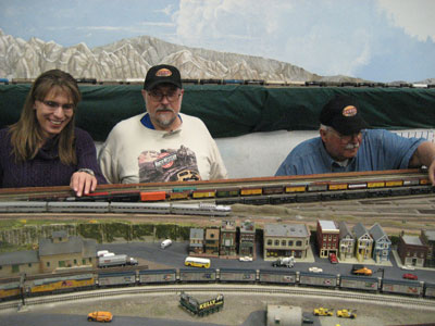 Model Train Show On Track at Historic Santa Clara Caltrain Depot Model Train Show On Track at Historic Santa Clara Caltrain Depot
