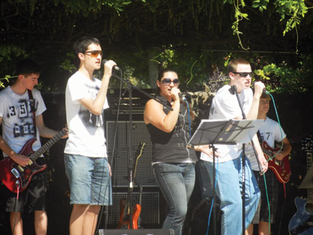 Boy Scout band The 357's @ the Central Park Pavilion Boy Scout band The 357's @ the Central Park Pavilion