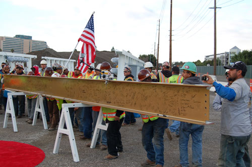 Stadium Celebrates 'Topping Out' Ceremony