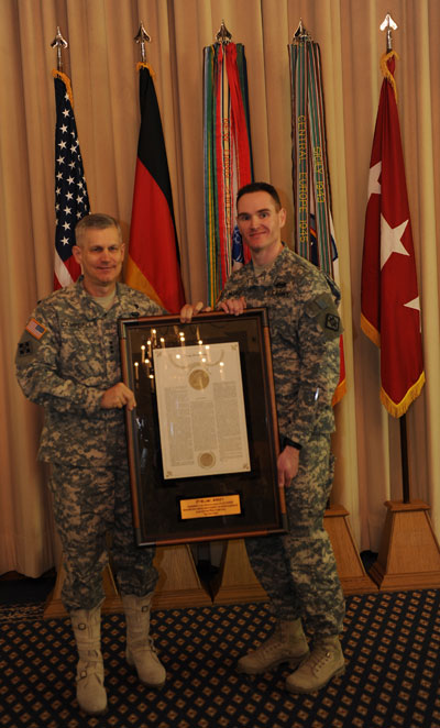 Santa Clara native earns Army award in Germany Santa Clara native earns Army award in Germany