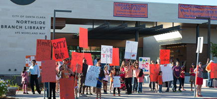 Santa Clara Parents and Children Rally for Northside Library Santa Clara Parents and Children Rally for Northside Library