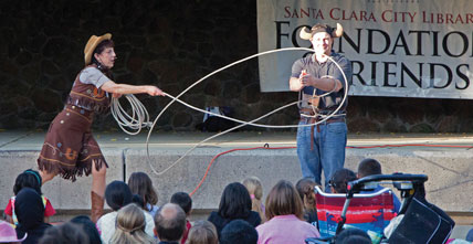 Cowgirl Tricks Delights Crowds Cowgirl Tricks Delights Crowds