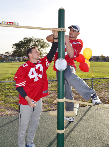 49ers and Optum Complete Outdoor Fitness Center at Don Callejon School 49ers and Optum Complete Outdoor Fitness Center at Don Callejon School