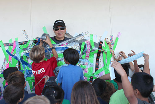 Sutter School Students Duct Tape Principal to the Wall Sutter School Students Duct Tape Principal to the Wall