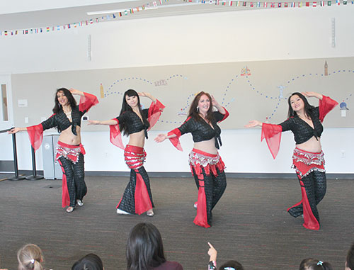 Bellies Bared and Bellies Filled at Northside Library's International Day Bellies Bared and Bellies Filled at Northside Library's International Day