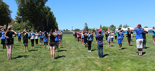 Fancy Footwork Taught at Santa Clara High School’s Marching Band Camp Fancy Footwork Taught at Santa Clara High School’s Marching Band Camp