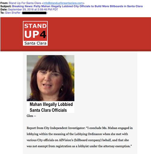 Stand Up For Santa Clara's Questionable Email Tactics Stand Up For Santa Clara's Questionable Email Tactics
