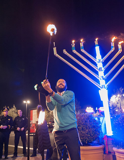 Lighting Santa Clara's First Menorah Lighting Santa Clara's First Menorah